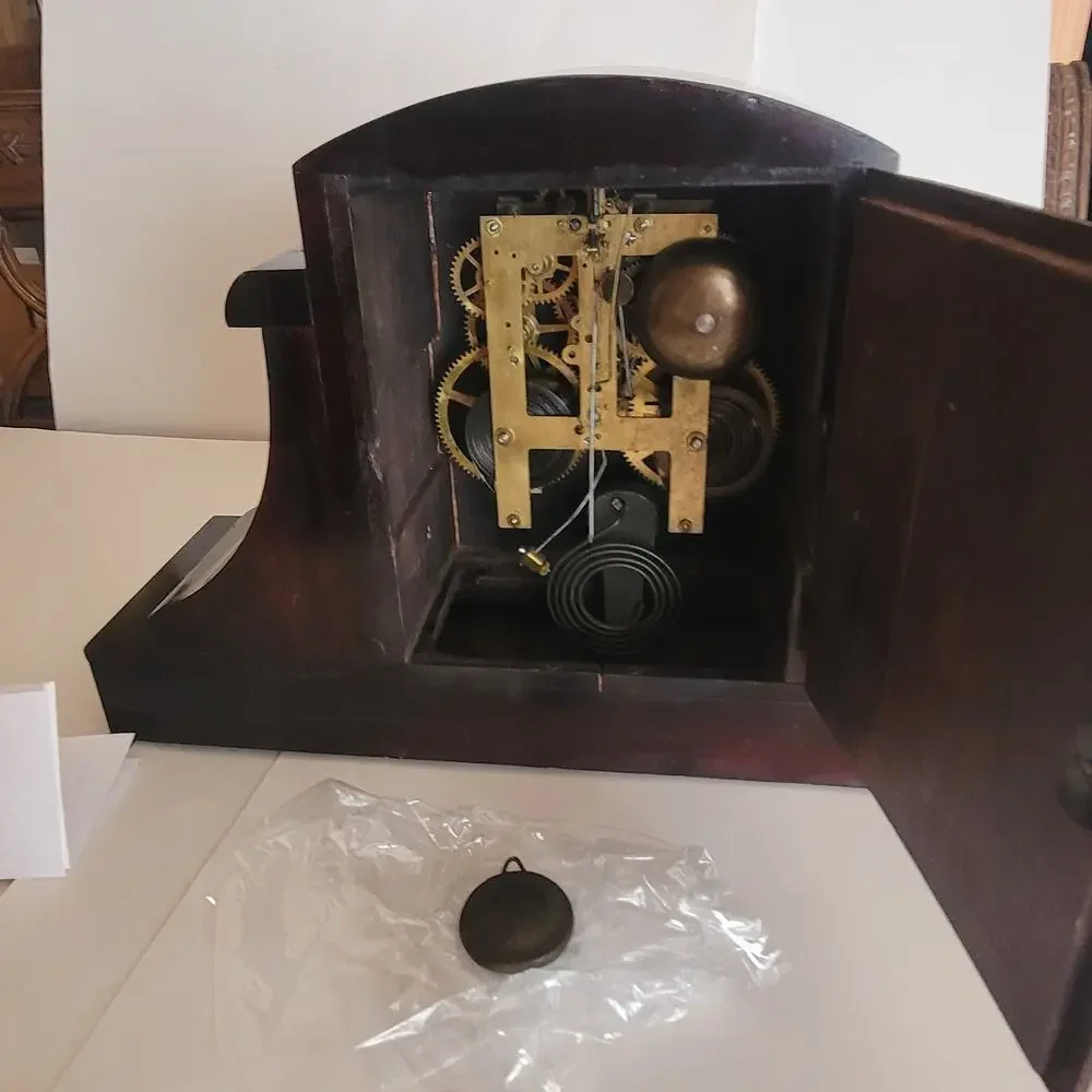 Antique Vintage Sessions 8 Day Time and Strike Mantle Clock
